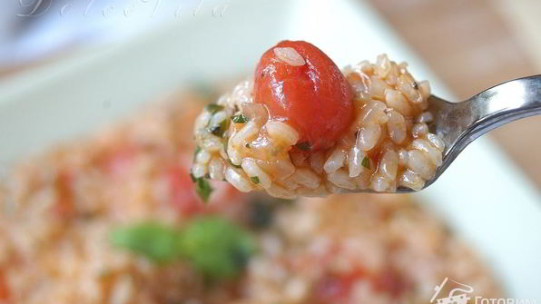 томатное ризотто