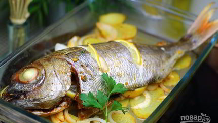 Дорада в духовке