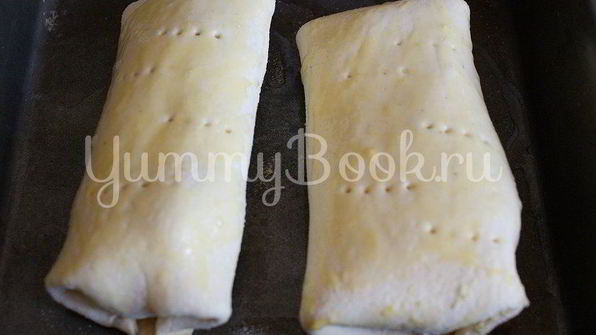 форель в слоеном тесте