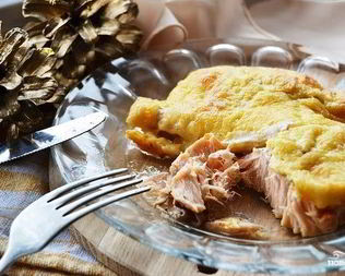 Горбуша под сыром