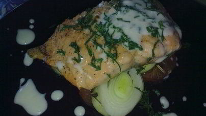 Горбуша с овощами