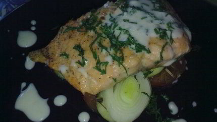 Горбуша с овощами