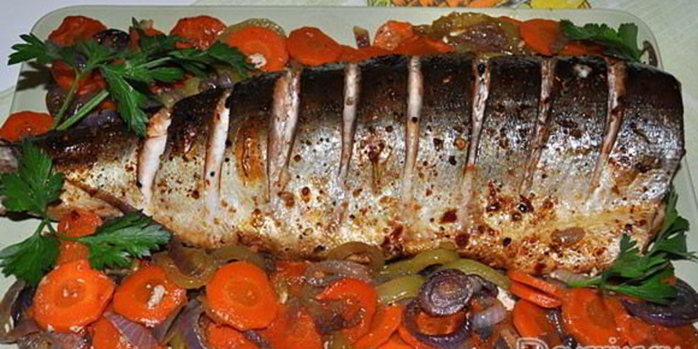Рецепт горбуша, запеченная целиком в духовке