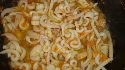 Кальмары тушеные