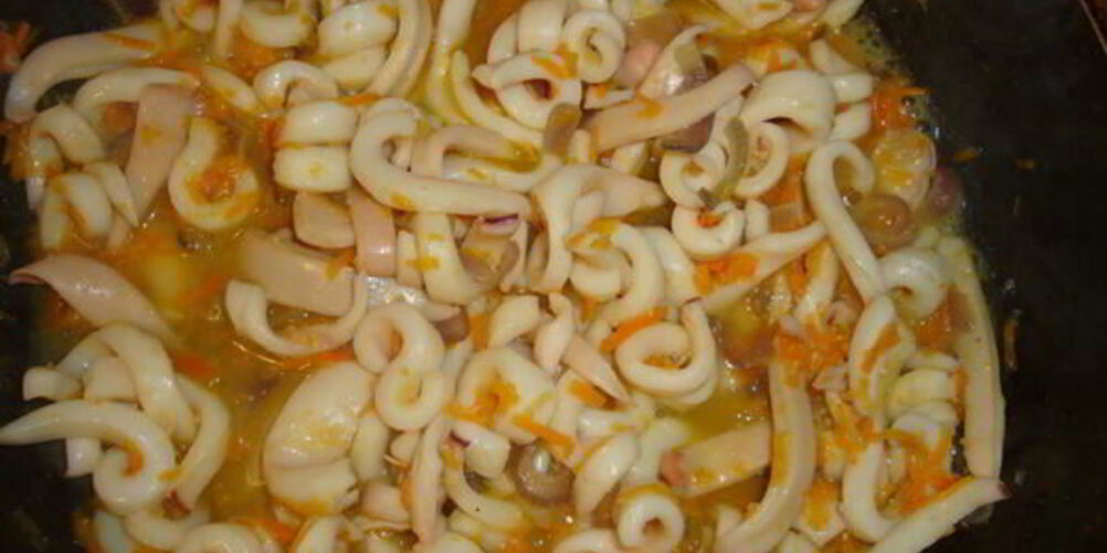 Рецепт кальмары тушеные