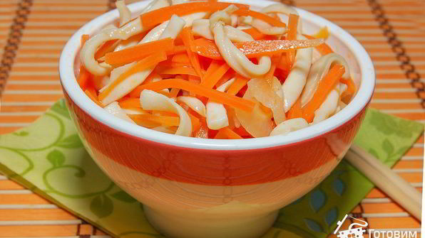 кальмары в маринаде