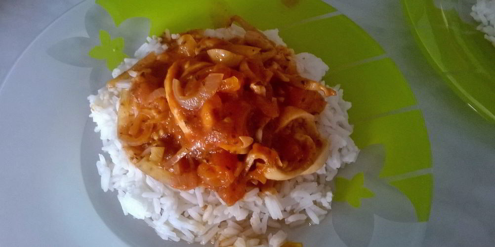 Рецепт кальмары в томатном соусе