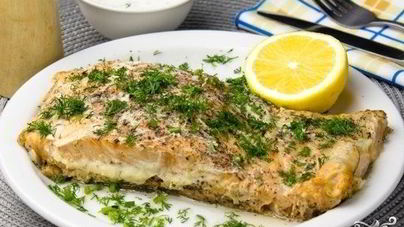 Красная рыба в микроволновке