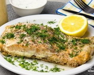 Красная рыба в микроволновке