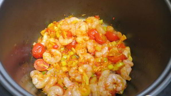 креветки карри в мультиварке