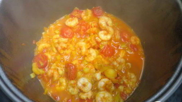 креветки карри в мультиварке