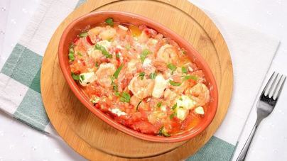 Креветки саганаки