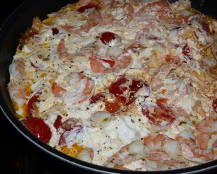 Креветки в сметанном соусе