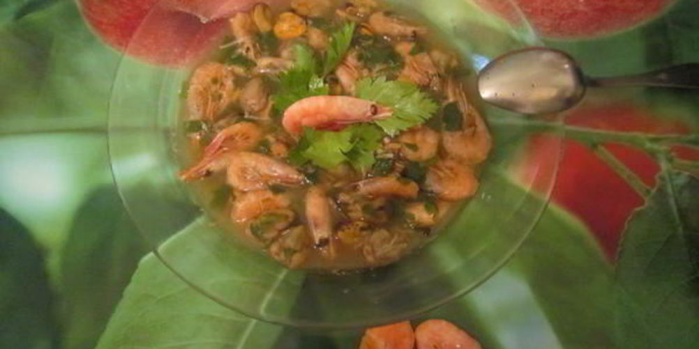 Рецепт креветки в вином соусе