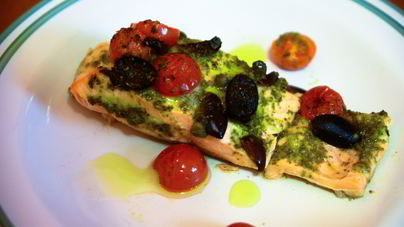 Лосось по-средиземноморски