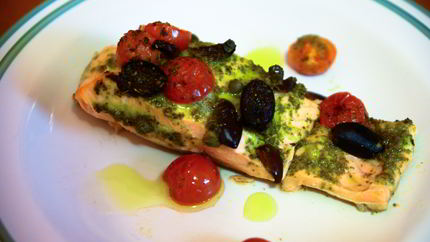 Лосось по-средиземноморски