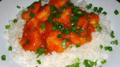 Пикантные креветки с чесноком