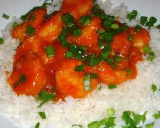 Пикантные креветки с чесноком