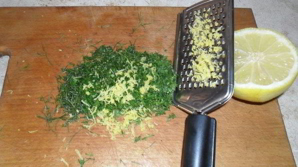 рыба на подушке из фенхеля