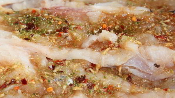 рыба под баклажановой шубкой