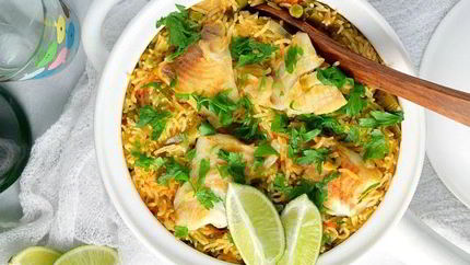 Рыба с рисом