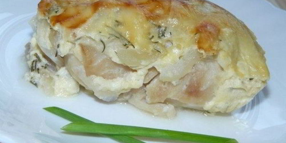 Рецепт рыба с сыром в сметане