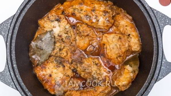 рыба тушеная в томате с овощами