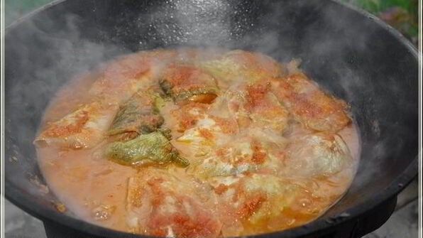 рыба в капусте