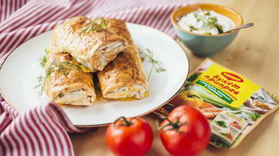 Рыба в конвертах из лаваша