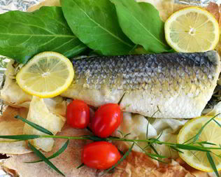 Рыба в лаваше с тархуном