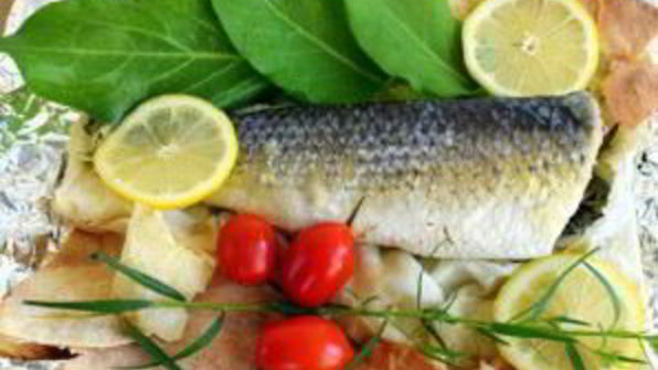 рыба в лаваше с тархуном