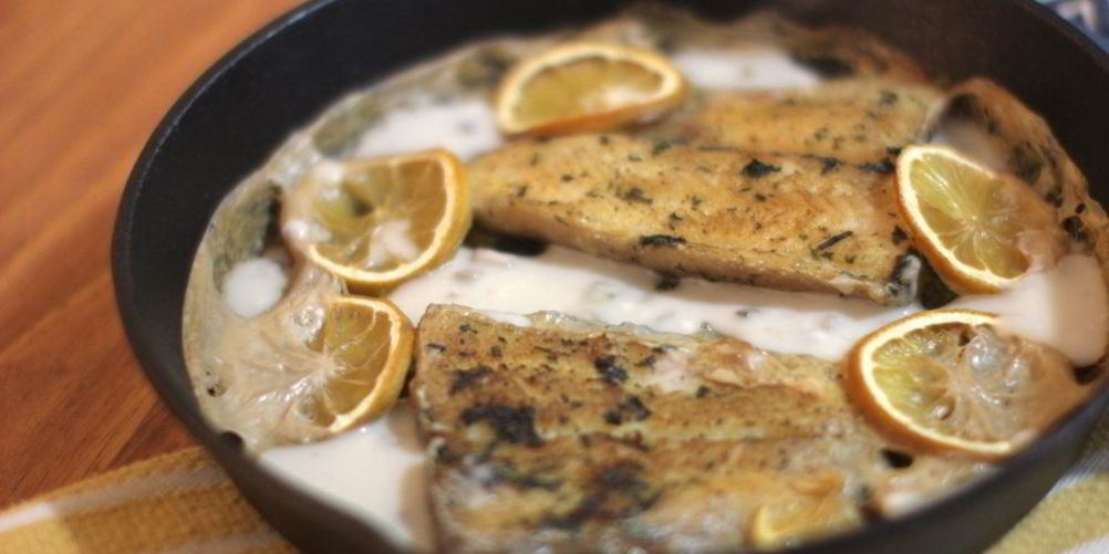 Рецепт рыба в сметанном соусе в духовке