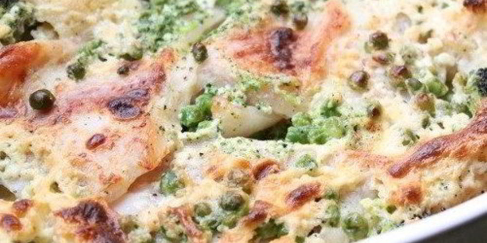 Рецепт рыба запеченная в сливках с брокколи