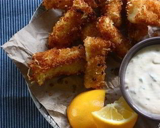 Рыбные палочки с соусом тар-тар