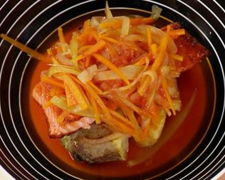 Семга под маринадом