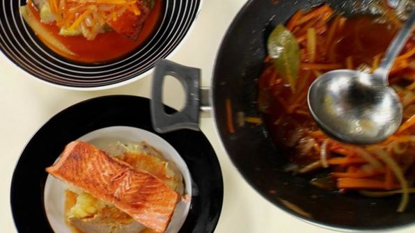 семга под маринадом