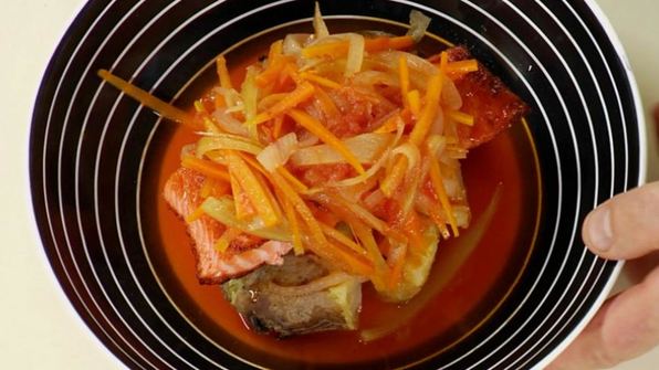 семга под маринадом