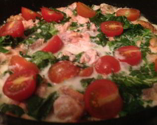 Семга в сливочном соусе