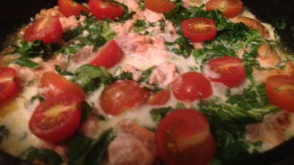 Семга в сливочном соусе