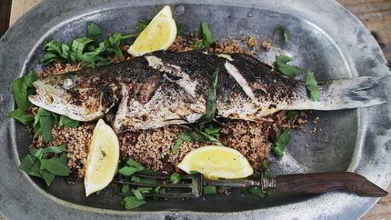 Сибас на гриле