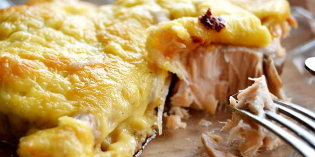 Рецепт сочная рыба запеченная в омлете