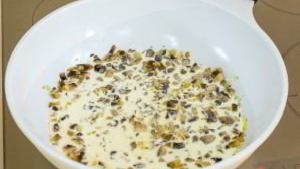 судак с грибами и сливками