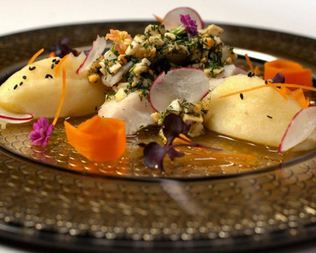 Тилапия по-польски с нежным картофельным пюре