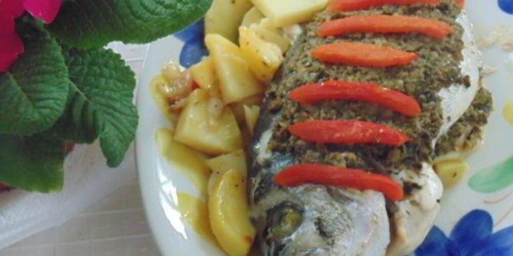 Рецепт запеченная дорада с тапенадом