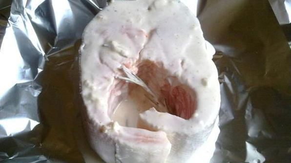 запеченная форель в кефирном маринаде