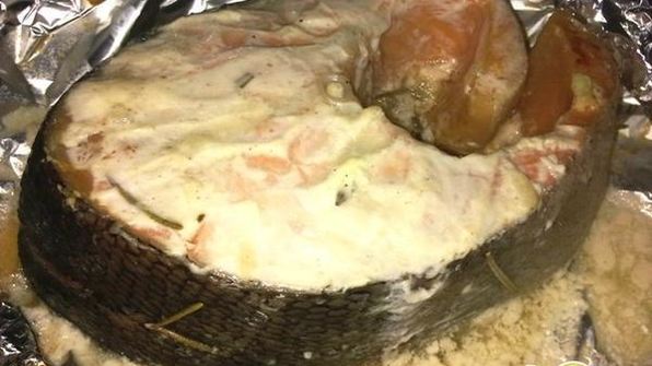 запеченная форель в кефирном маринаде