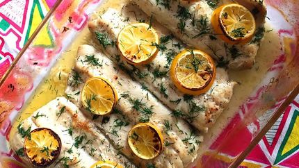 Запеченная масляная рыба