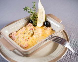 Запеченые морепродукты