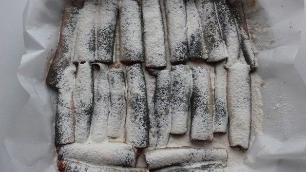 жареная минога в маринаде