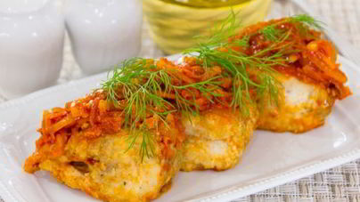 Жареная рыба под маринадом